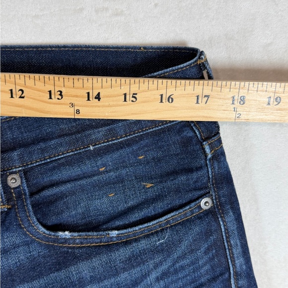 J. Crew 770 33W 32L Dark Wash Denim Blue Straight Jeans - Picture 8 of 10